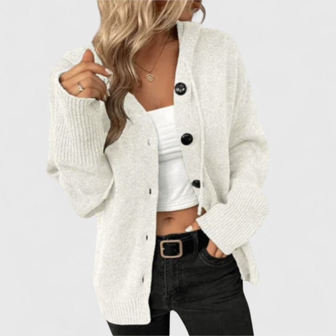 Elegant Cardigan Women Classic Buttons
