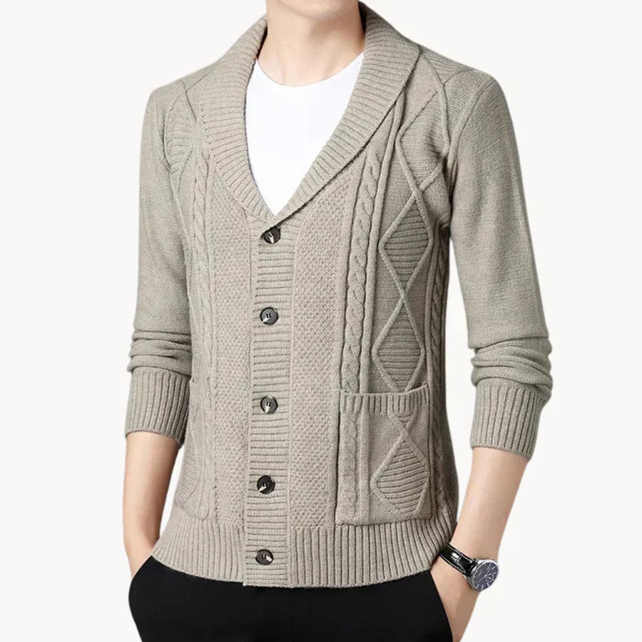 Damen Cardigan Elegant Rippenmuster