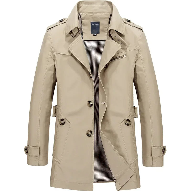 Stylish Business Windbreaker Classic Elegant