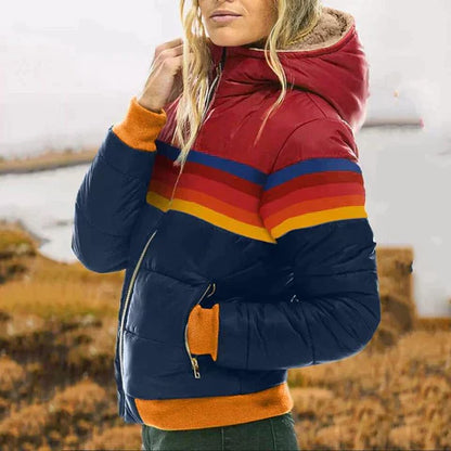 Modische Strickjacke Gestreift - IdealeKleiden