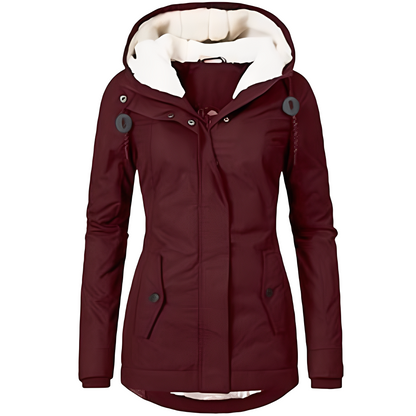 Waterproof Women's Rain Pants Hooded Velvet Trousers
