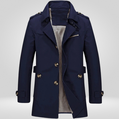 Men's Classic Long Trench Coat
