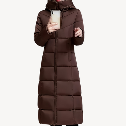 Women's Long Hooded Warm Puffer Coat
