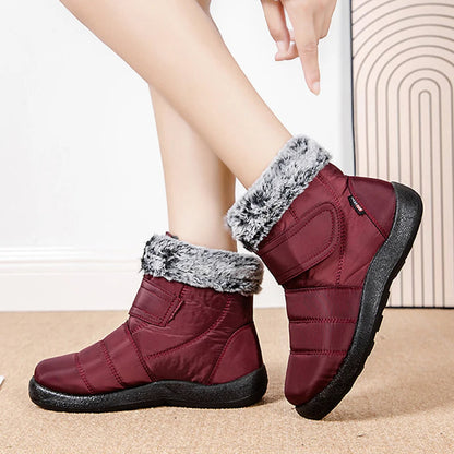 Damen Stiefel Wasserdicht Kaninchenfell Schuhe - IdealeKleiden