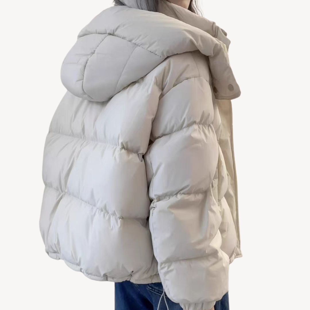 Übergroße Damen Pufferjacke Warm und Elegant - IdealeKleiden