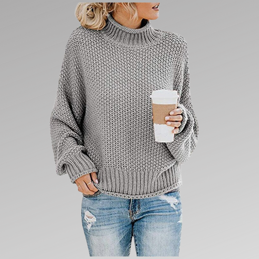 Stylischer Pullover Grobstrick Damen - IdealeKleiden