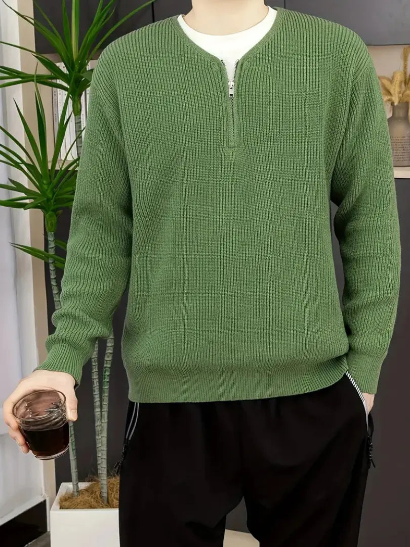 Stilvoller Streifenpullover Herren