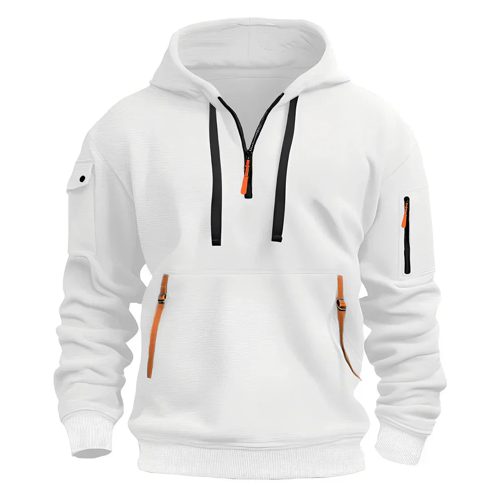 Men's Sporty Full-Zip Hoodie