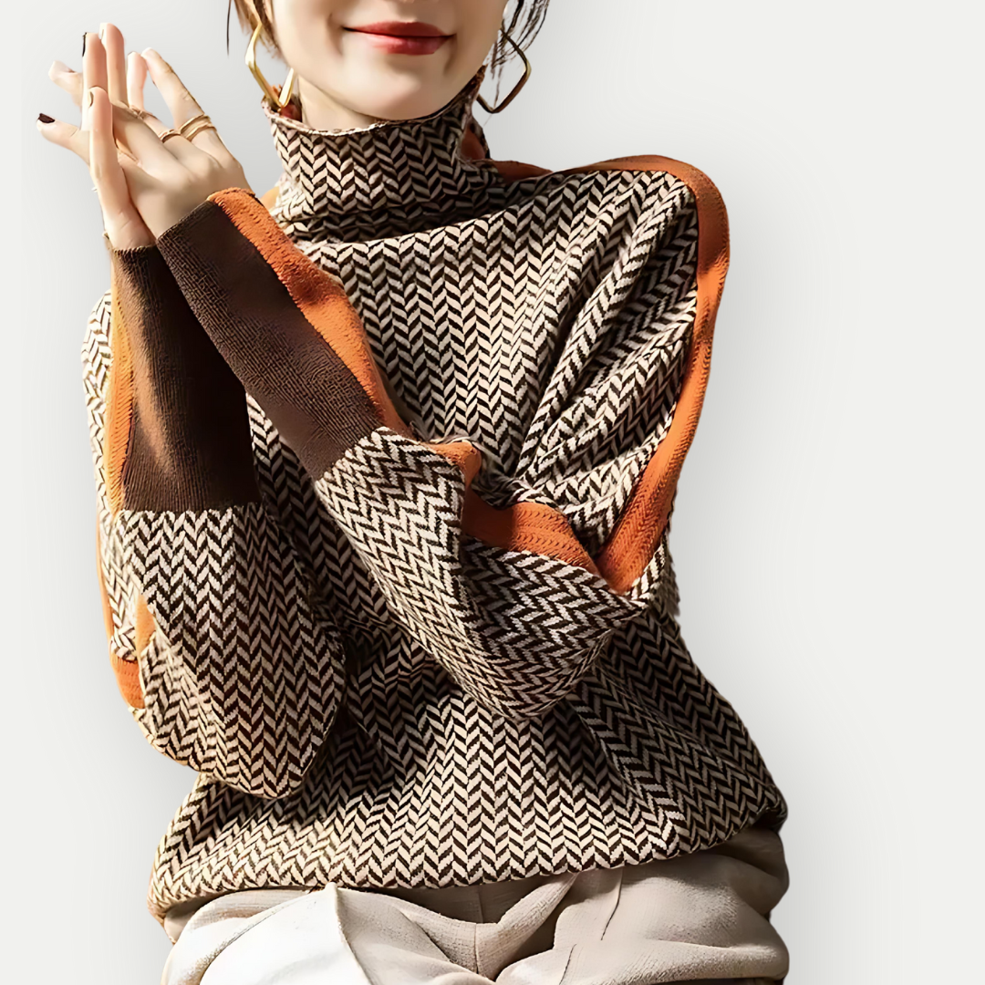 Damen Pullover Langarm Warm Winter - IdealeKleiden