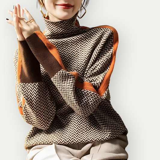 Damen Pullover Langarm Warm Winter - IdealeKleiden