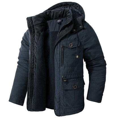 Men's Winter Jacket Hooded Parka Warm