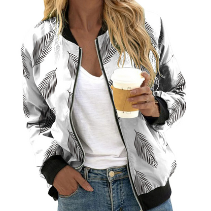 Stylish Women's Jacket Floral Print Trend