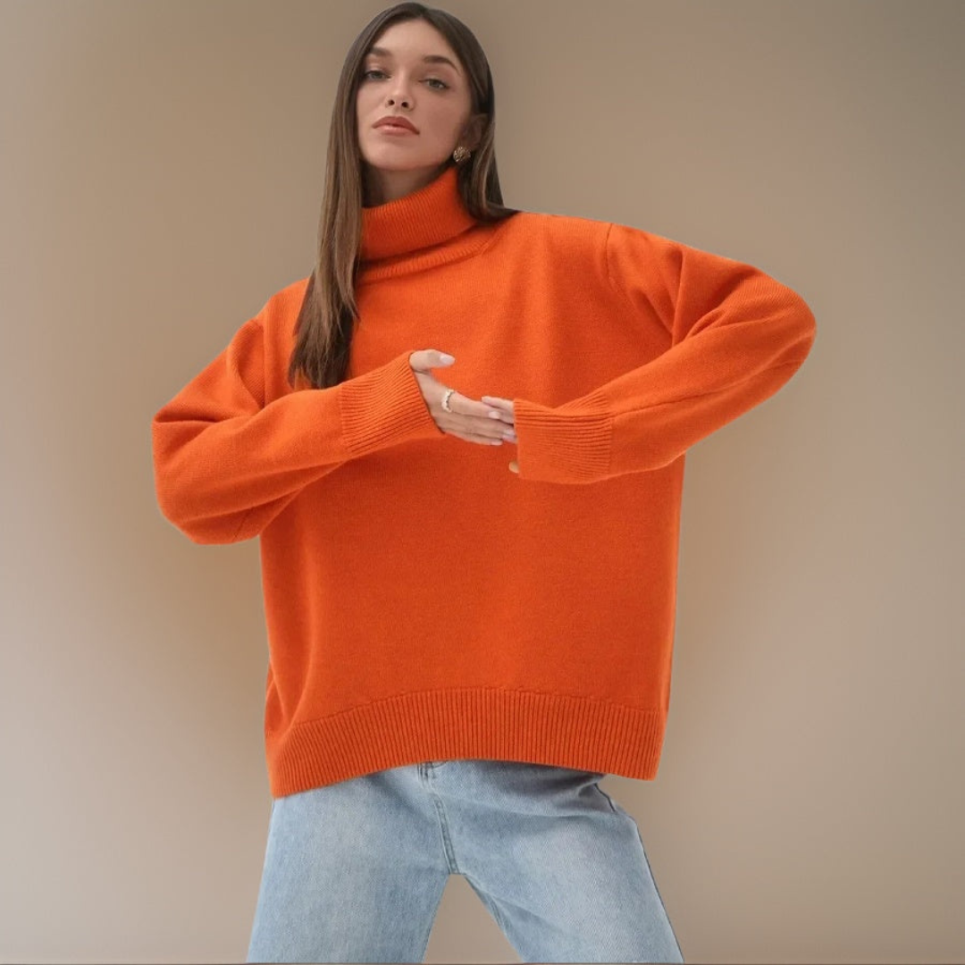 Women's Turtleneck Sweater Warm Winter