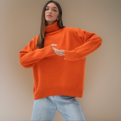 Women's Turtleneck Sweater Warm Winter