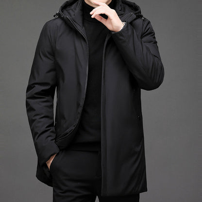 Men's Winter Coat Padded Hood