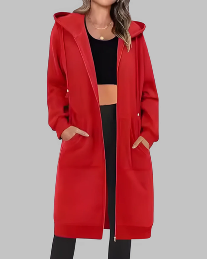 Oversized Casual Zip-Up Jacket for Women