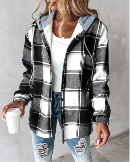 Soft Flannel Jacket with Print
