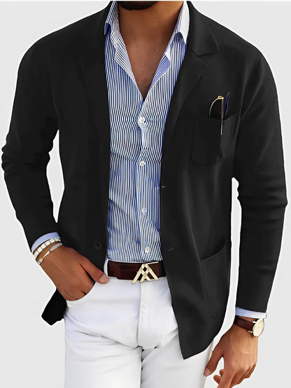 Custom-tailored Men's Blazer Elegant with Pockets