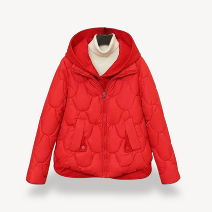 Women's Warm Hooded Quilted Winter Jacket