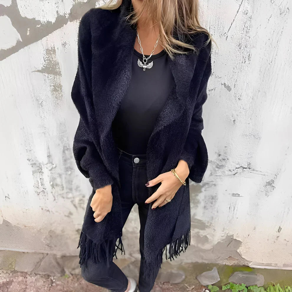 Women's Fashion Jacket Loose Knit Look
