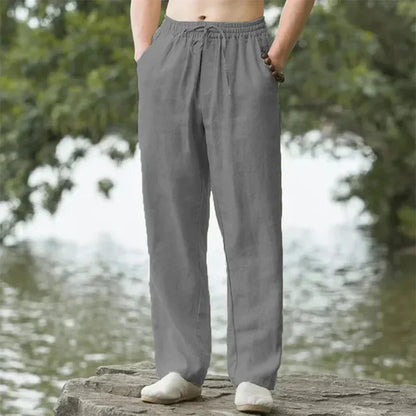 Men's Linen Pants Summer Casual
