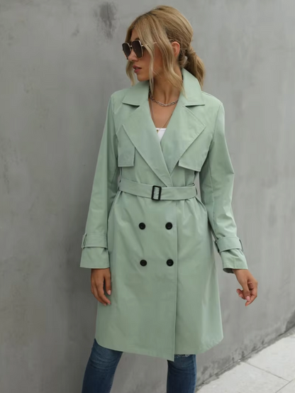 Elegant Long Trench Coat for Women
