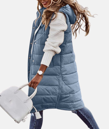 Women's Long Winter Coat with Hood