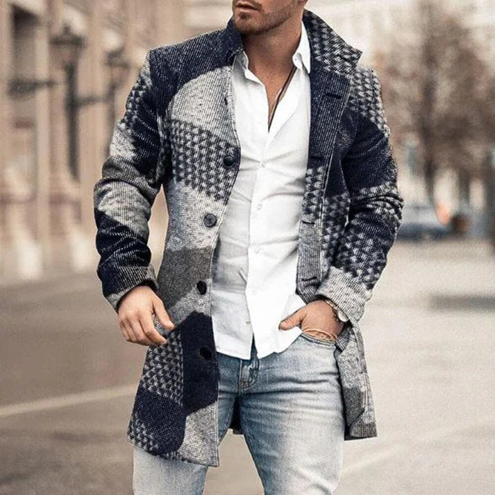 Stylish Men's Coat Warm Elegant