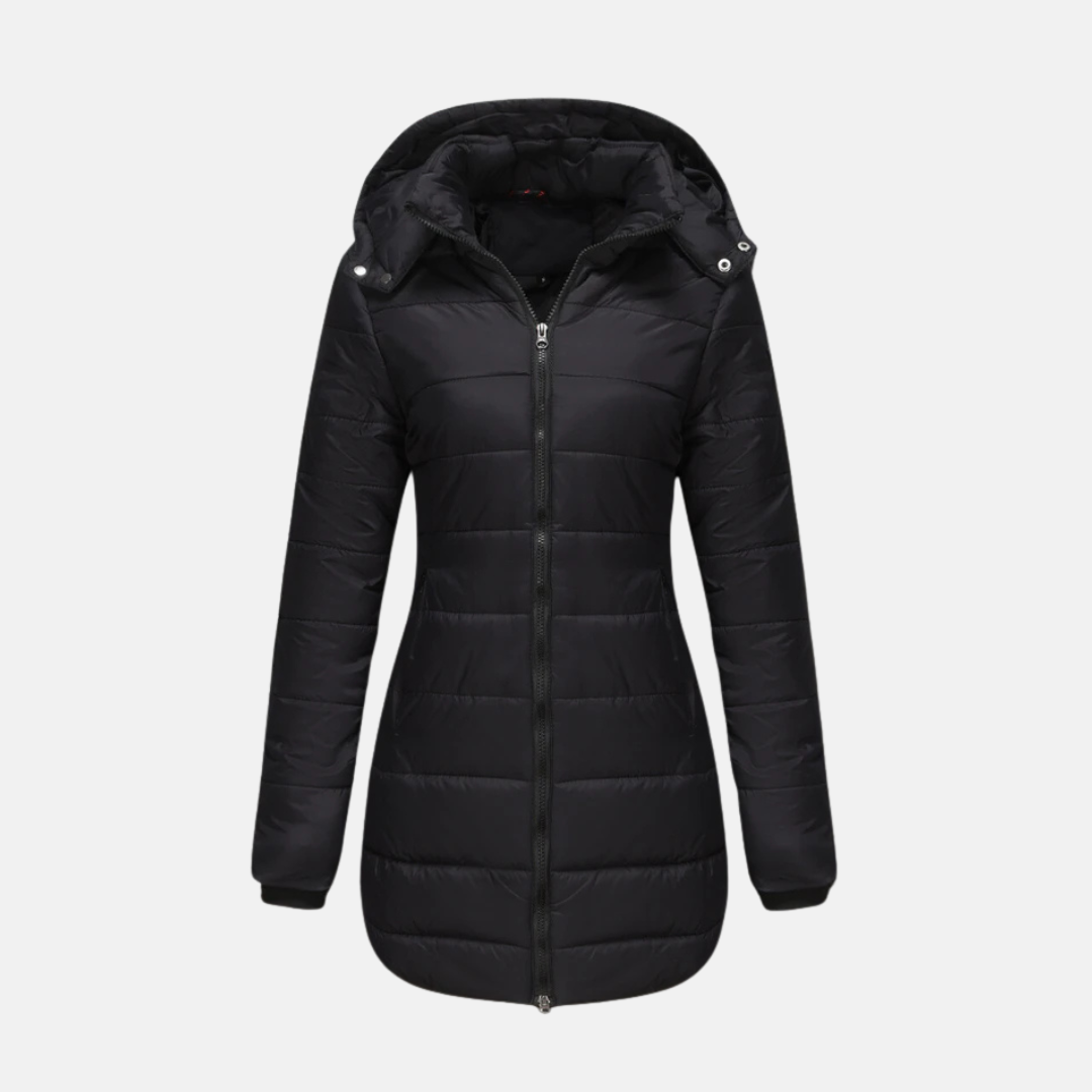 Women's Long Insulated Hooded Winter Coat