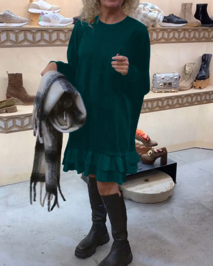 Elegant Women's Long-Sleeved Slim Dress