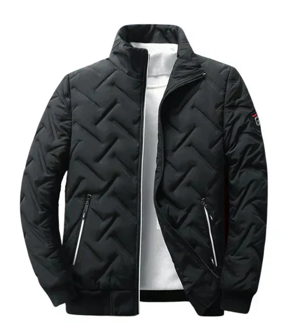 Herren Winterjacke Gefüttert Stehkragen - IdealeKleiden