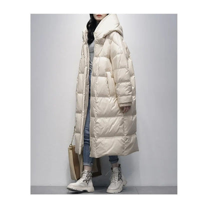 Elegant Women's Winter Jacket Long Fur Coat