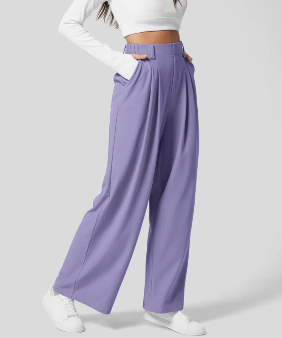 Elegant Women's Trousers Wide Leg Custom Made
