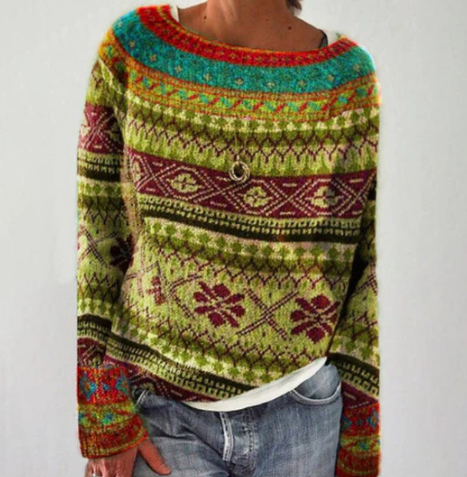 Women's Retro Style Pullover