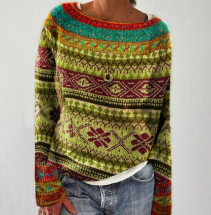 Women's Retro Style Pullover