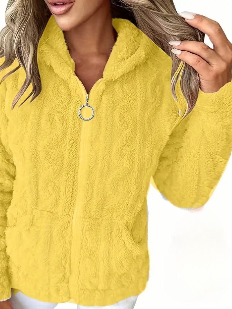 Hoodie Soft Comfortable With Zipper