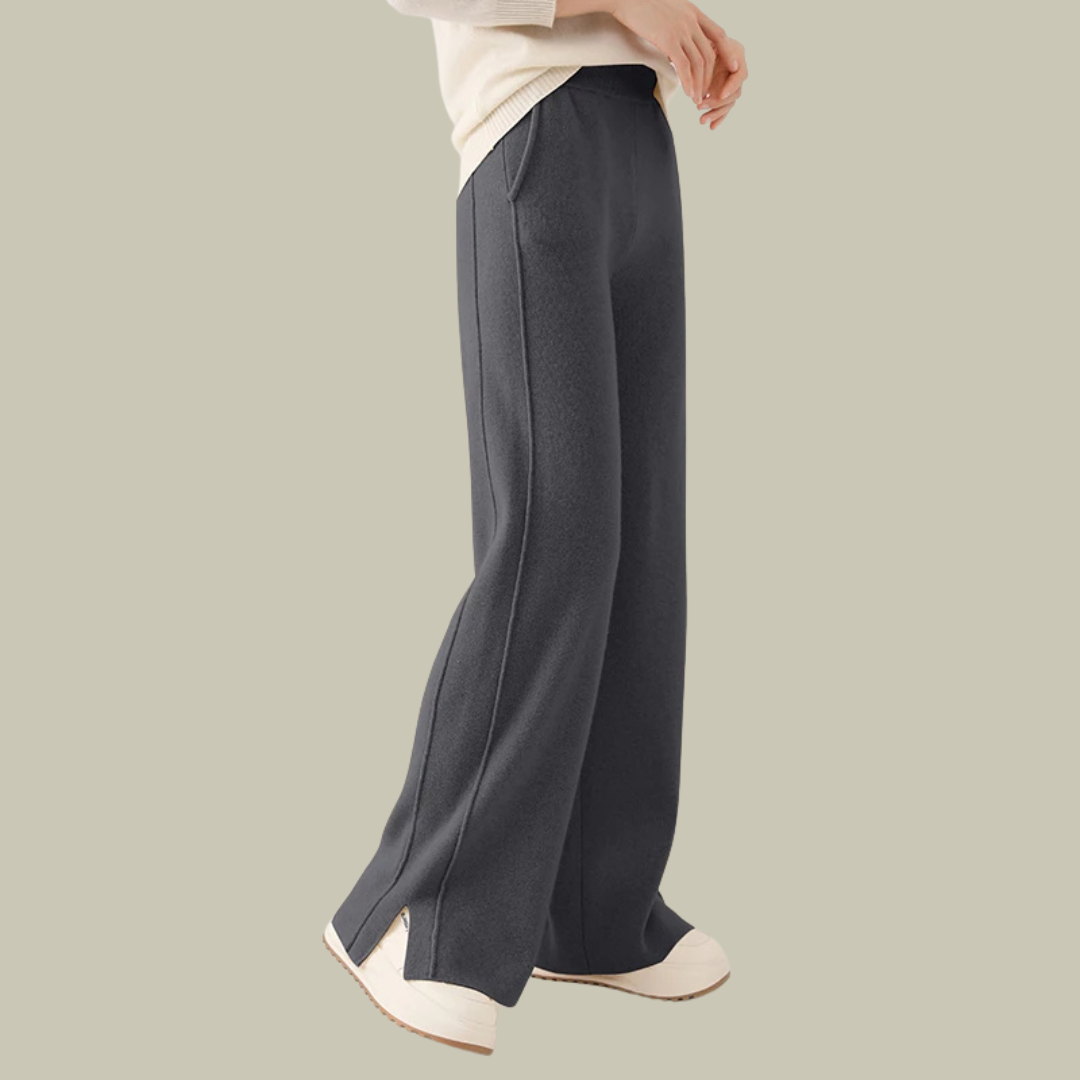 Comfortable Women's Knitted Trousers Loose Fit