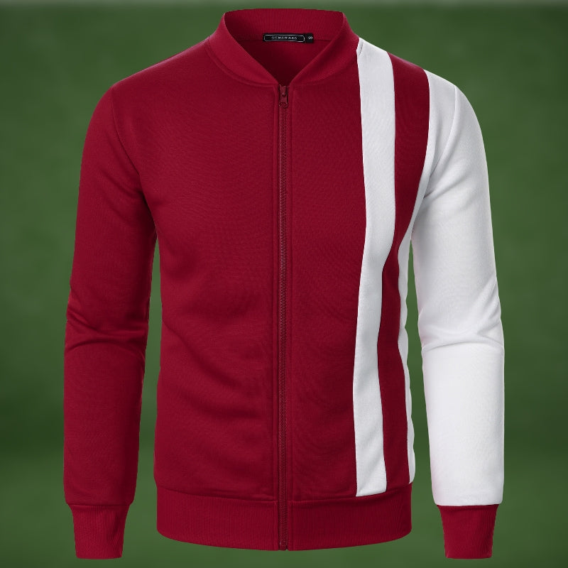 Athletic Sweatshirt Zipper Polyester Mix