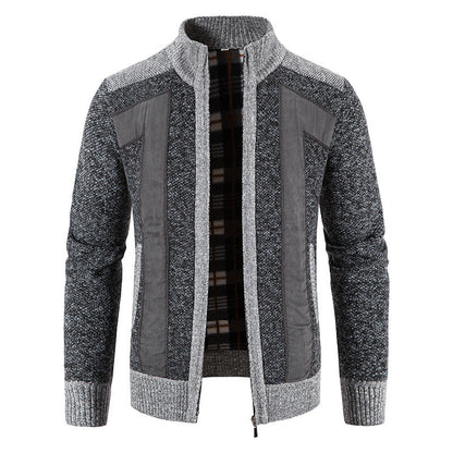 Comfortable Men's Plush Zip-Up Jacket