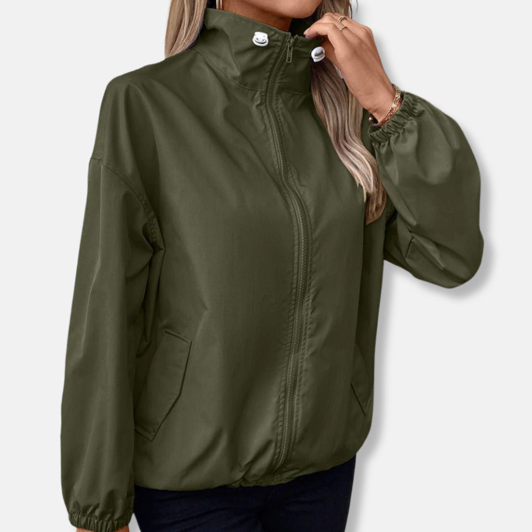 Water-Repellent Outdoor Jacket Loose Fit