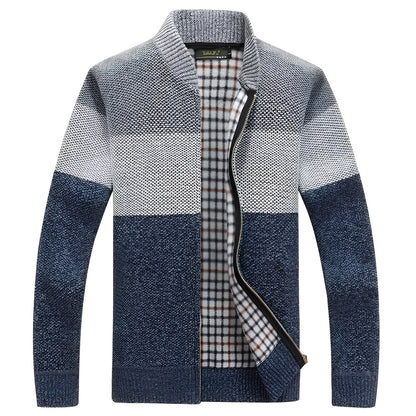 Practical Warm Fleece Leisure Jacket for Men