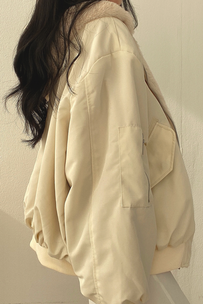 Warm Winter Jacket Women Sherpa Lining