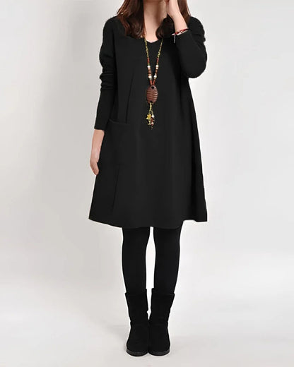 Comfortable Casual Dress With Practical Pockets