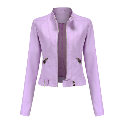 Women's Leather Jacket Modern Chic