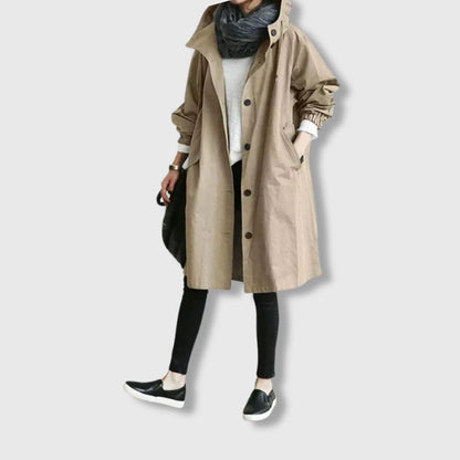 Stylish Trench Coat Women Elegant Modern