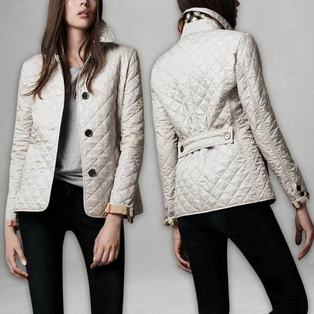 Warmly padded winter jacket with buttons