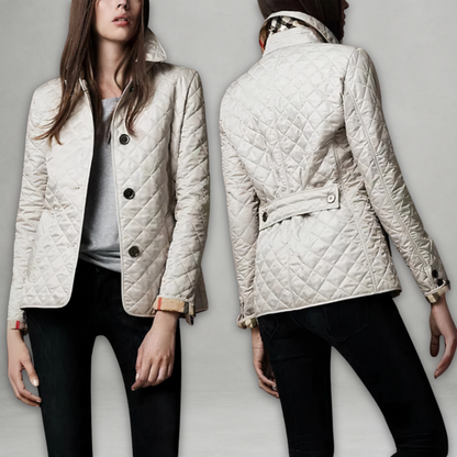 Warmly padded winter jacket with buttons