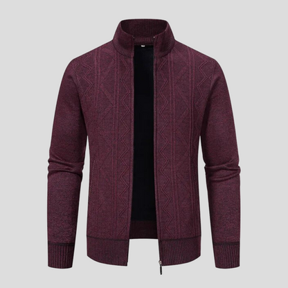 Stylish men's jacket with check pattern