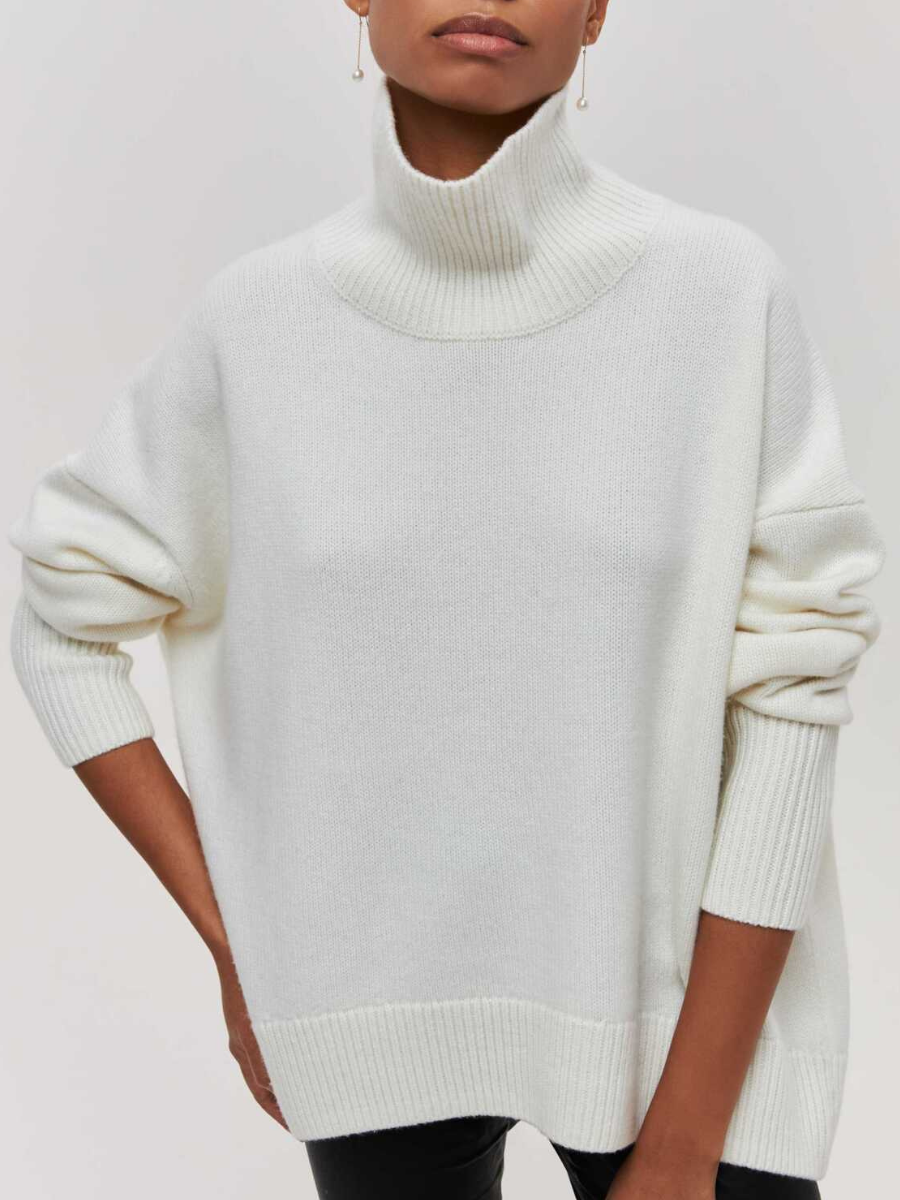 Stylish High-Neck Women's Sweater