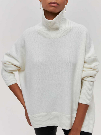 Stylish High-Neck Women's Sweater
